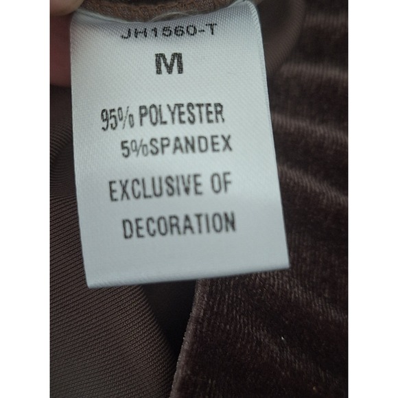 THML Anthropologie Women's velour chocolate flared pants  Sz M‎ - Picture 5 of 9
